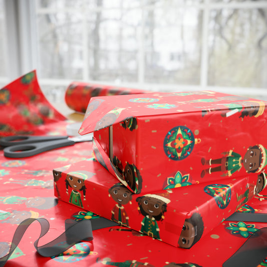 holiday wrapping paper for people of color