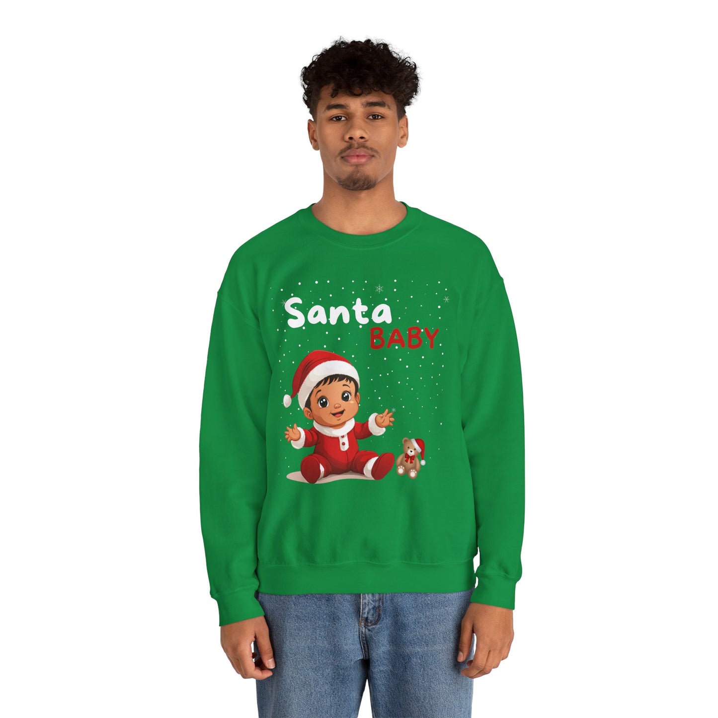 Santa Baby Nino (Latte) - Unisex Crewneck Sweatshirt