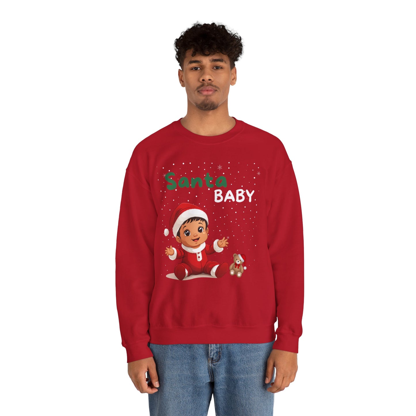 Santa Baby Nino (Latte) - Unisex Crewneck Sweatshirt