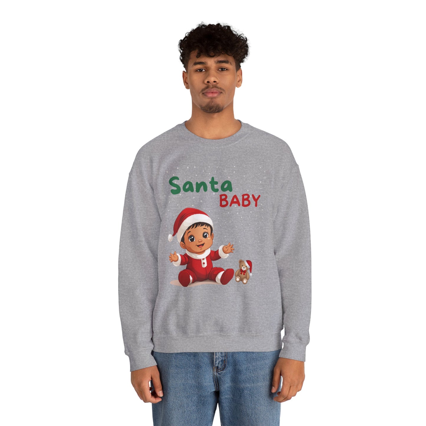 Santa Baby Nino (Latte) - Unisex Crewneck Sweatshirt