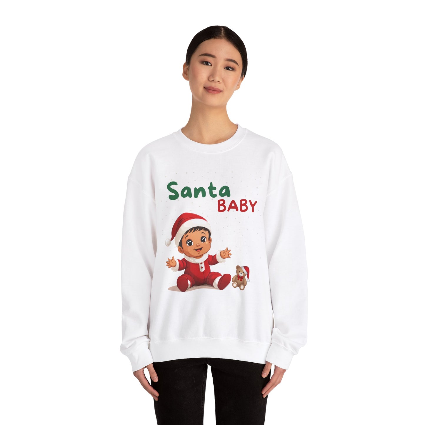 Santa Baby Nino (Latte) - Unisex Crewneck Sweatshirt