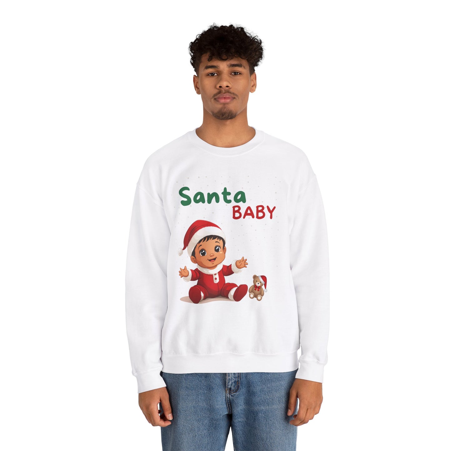 Santa Baby Nino (Latte) - Unisex Crewneck Sweatshirt