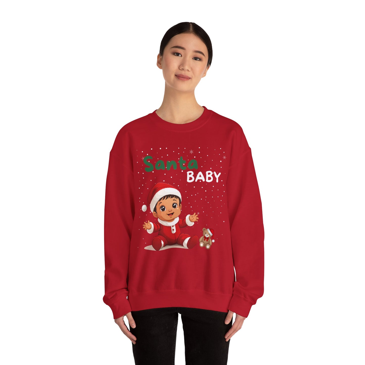 Santa Baby Nino (Latte) - Unisex Crewneck Sweatshirt