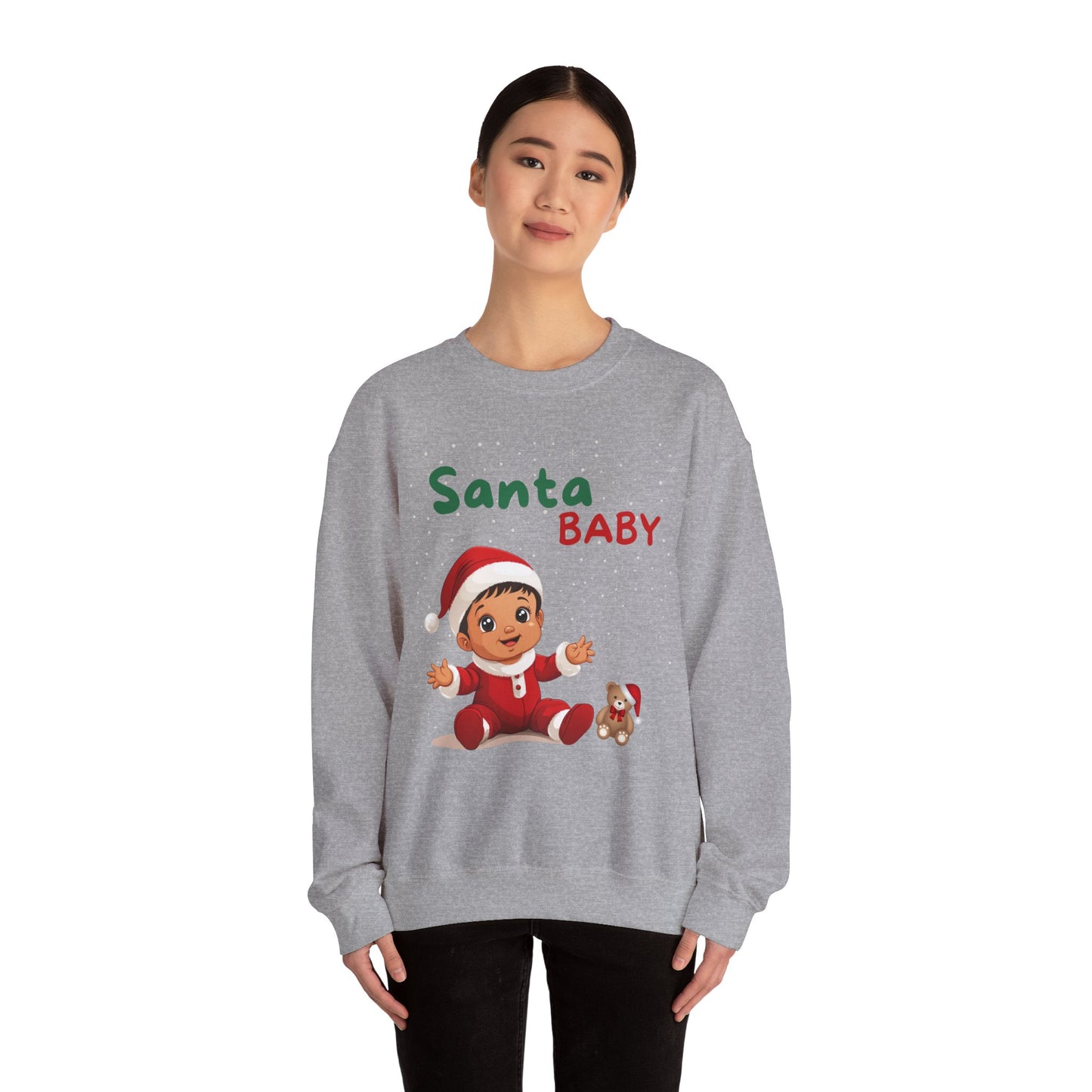 Santa Baby Nino (Latte) - Unisex Crewneck Sweatshirt