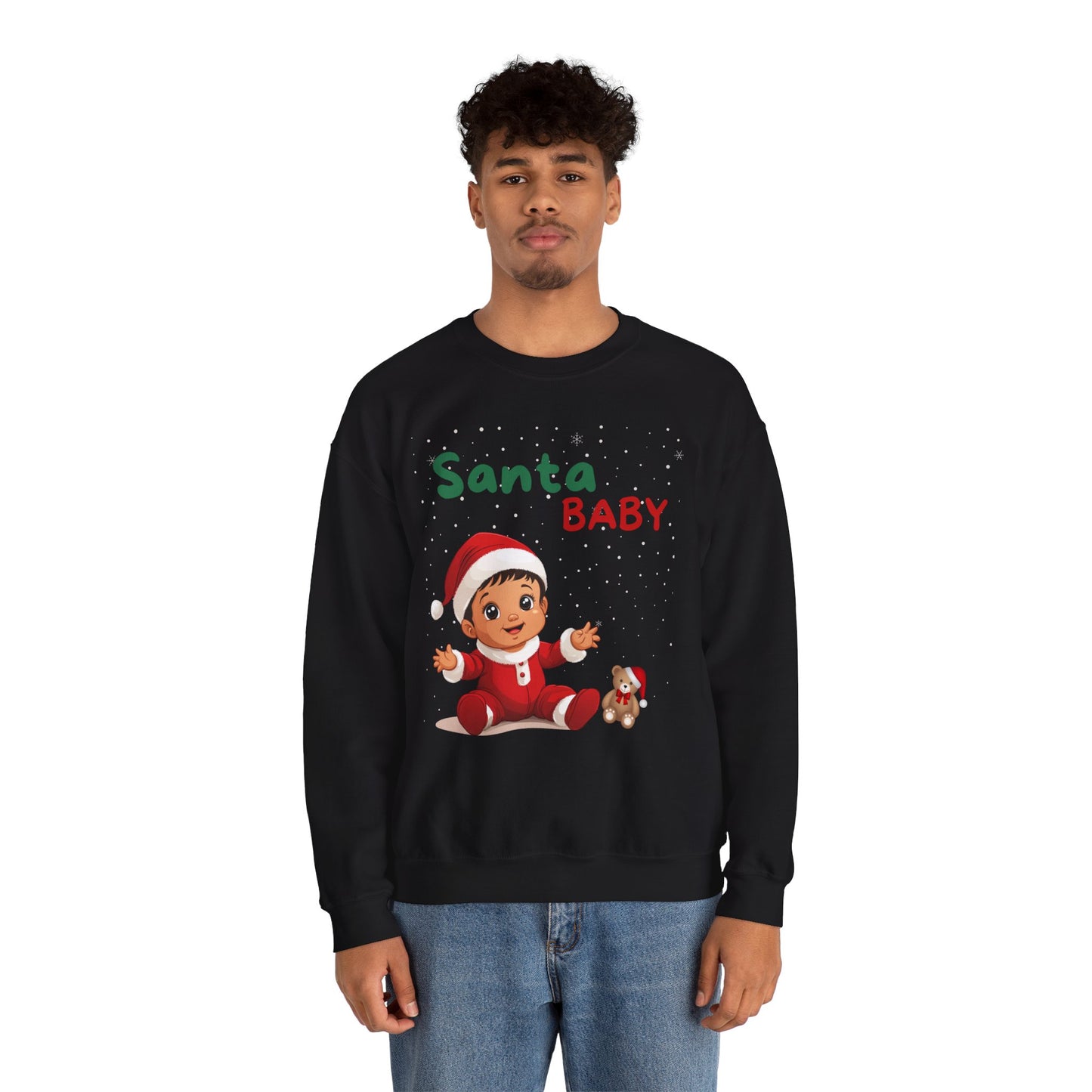 Santa Baby Nino (Latte) - Unisex Crewneck Sweatshirt