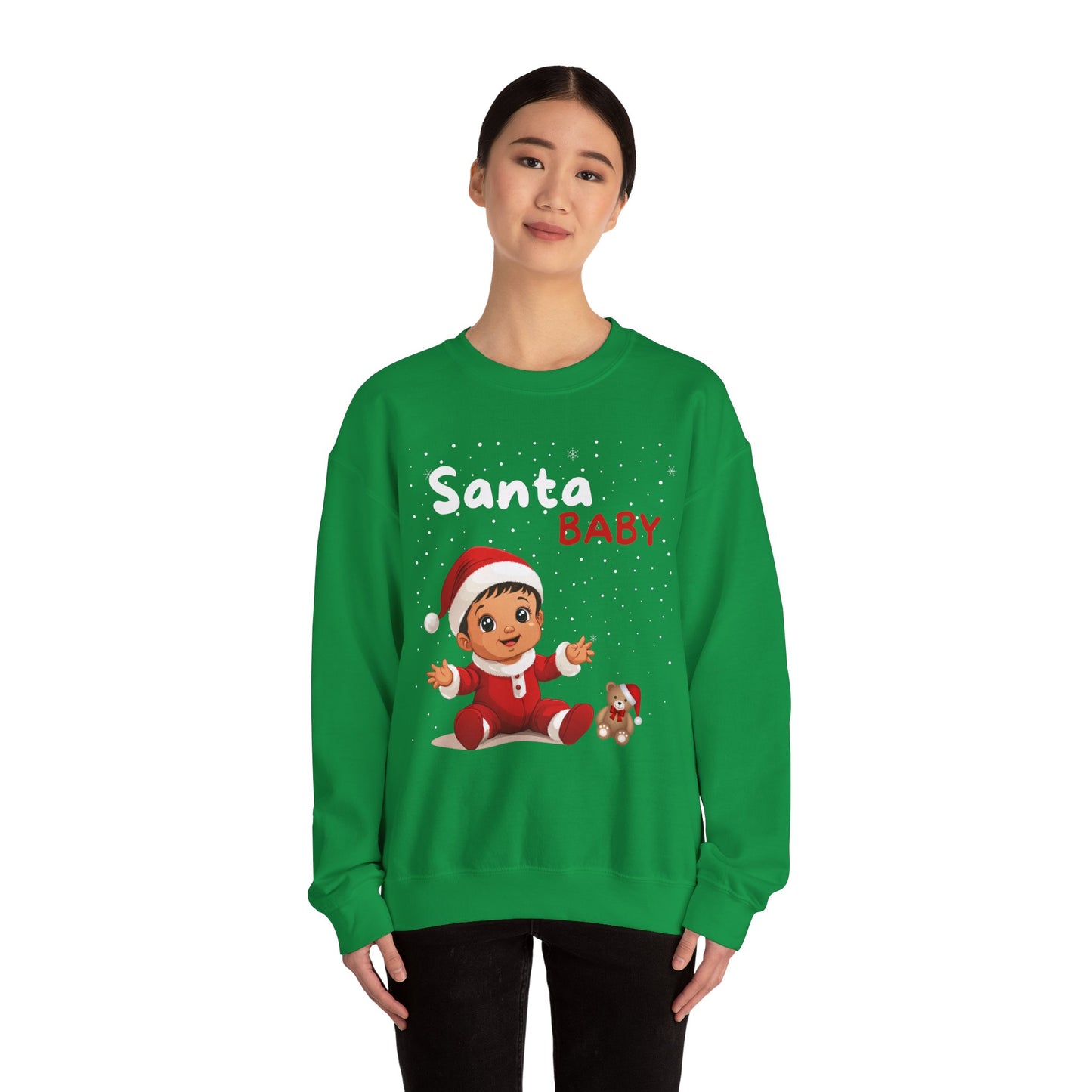 Santa Baby Nino (Latte) - Unisex Crewneck Sweatshirt