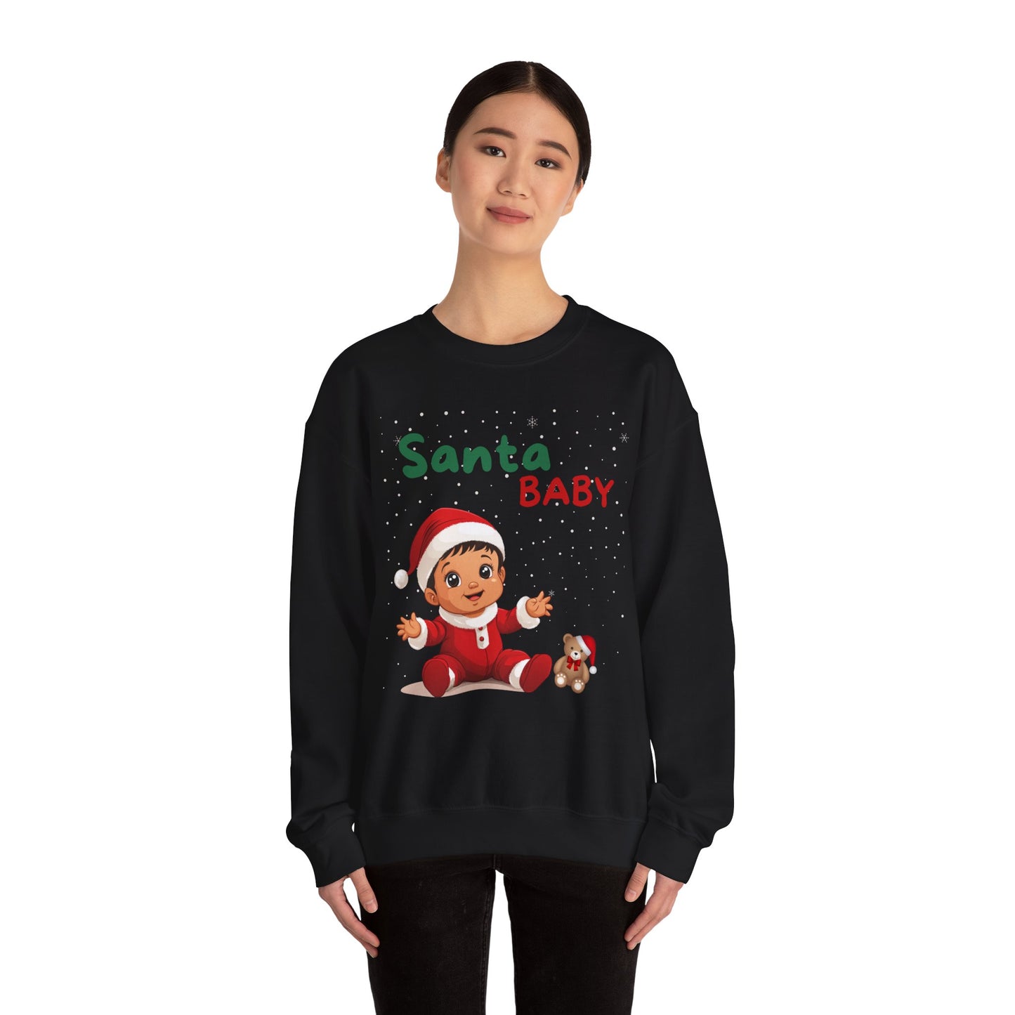 Santa Baby Nino (Latte) - Unisex Crewneck Sweatshirt